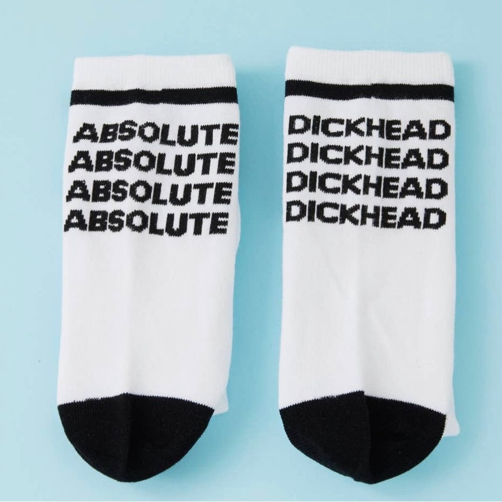 Absolute Dick Head crew socks